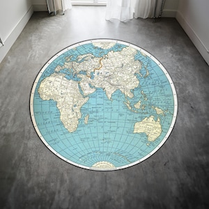Earth Map Teppich, Weltkarte Teppich, Weltkarte, Dekorativer Teppich, Weltall Dekor, Housewarming Geschenk