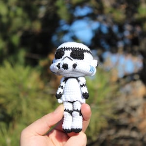 Handmade Amigurumi Stormtrooper | Crochet Star Wars Plush Toy | Unique Gift for Star Wars Fans & Collectors