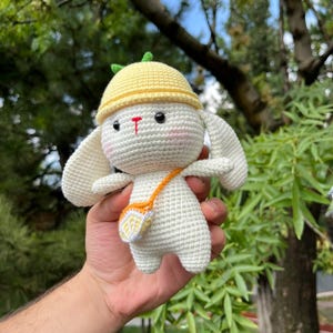 Handmade Amigurumi Rabbit - Soft Crochet Rabbit Plush Toy - Baby Room Decor - Stuffed Rabbit - Cute Gift for Kids
