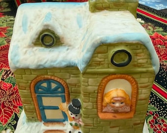 Vintage Christmas Musical Village House