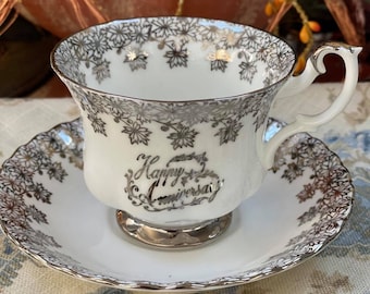 Vintage Royal Albert Happy Anniversary Teacup