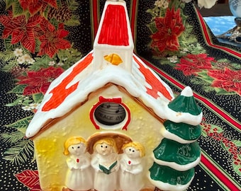 Vintage Christmas Musical Village House