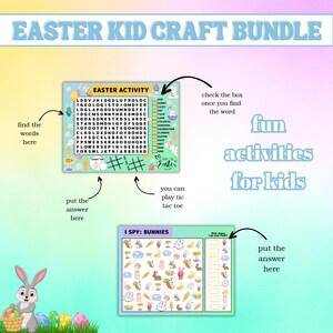 Easter Kids Craft Bundle Printable Easter Activities Classroom Activity ...