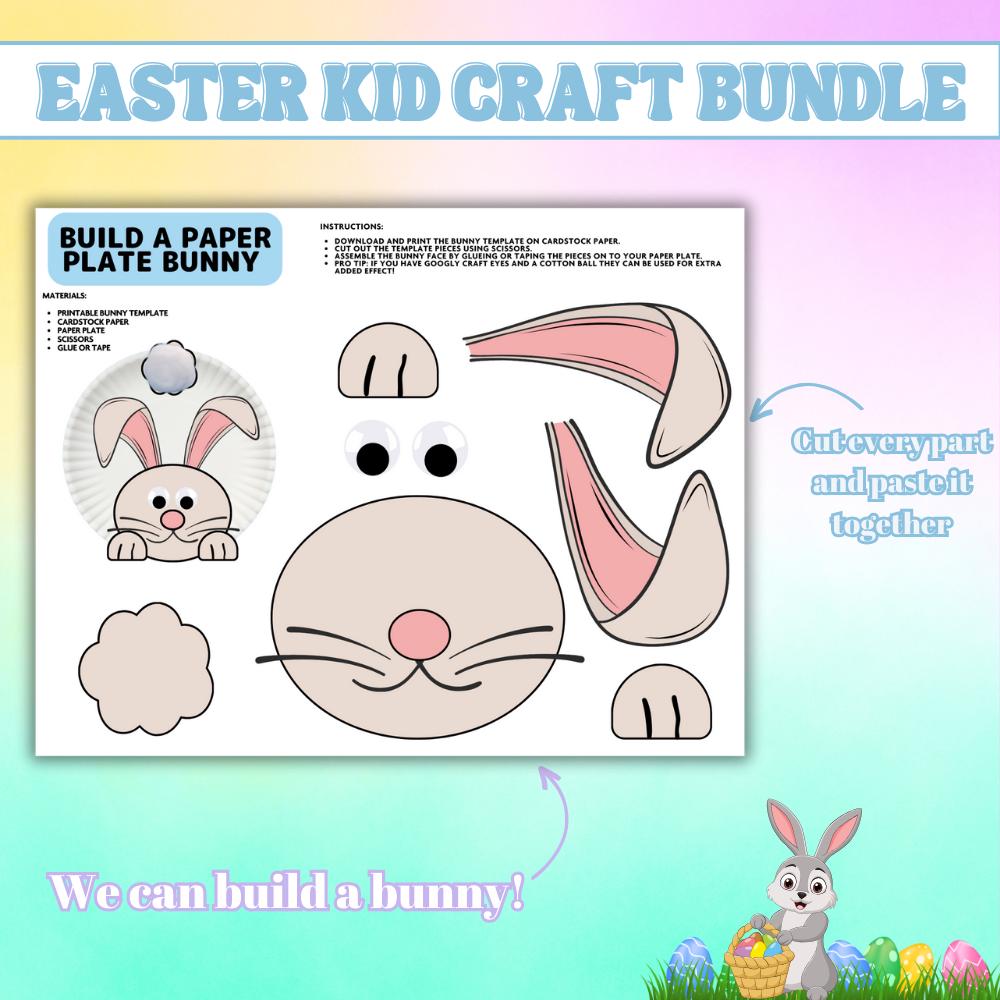 Easter Kids Craft Bundle Printable Easter Activities Classroom Activity ...