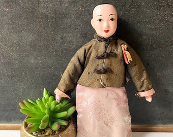 Vintage Chinese composition doll