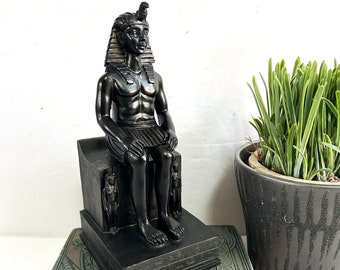 Vintage Egyptian Pharaoh Sculpture