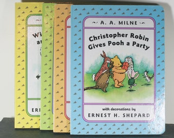 Vintage Winnie The Pooh Board Books, Set of 4, 1995 Publication