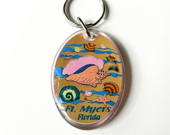 Vintage Ft. Myers Florida souvenir keychain