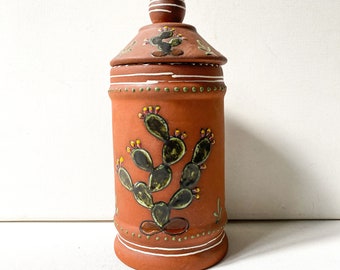 Vintage Redware Crock, Mexican, Tlaquepaque Style