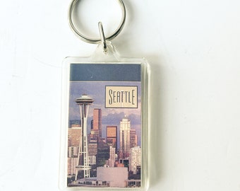 Vintage Seattle Souvenir Keychain