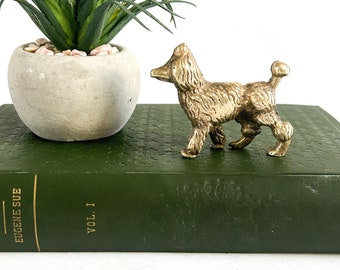 Vintage Miniature brass poodle figurine