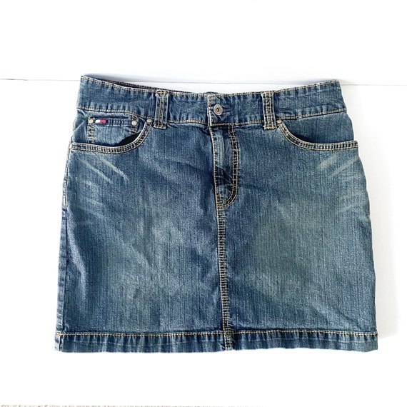 Vintage Tommy Hilfiger Denim Skirt Size 8 -