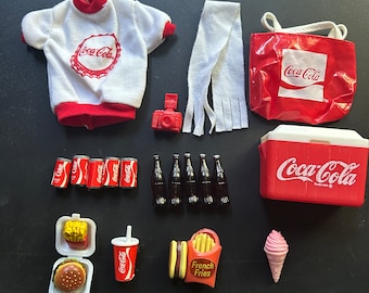 Vintage Barbie Coca Cola Winter and Beach Accessories Lot