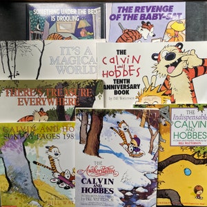 Vintage Calvin Hobbes Collection of 8 Etsy
