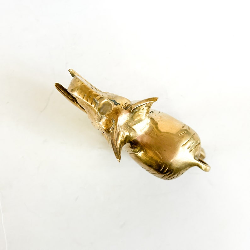 Vintage brass elephant figurine image 3