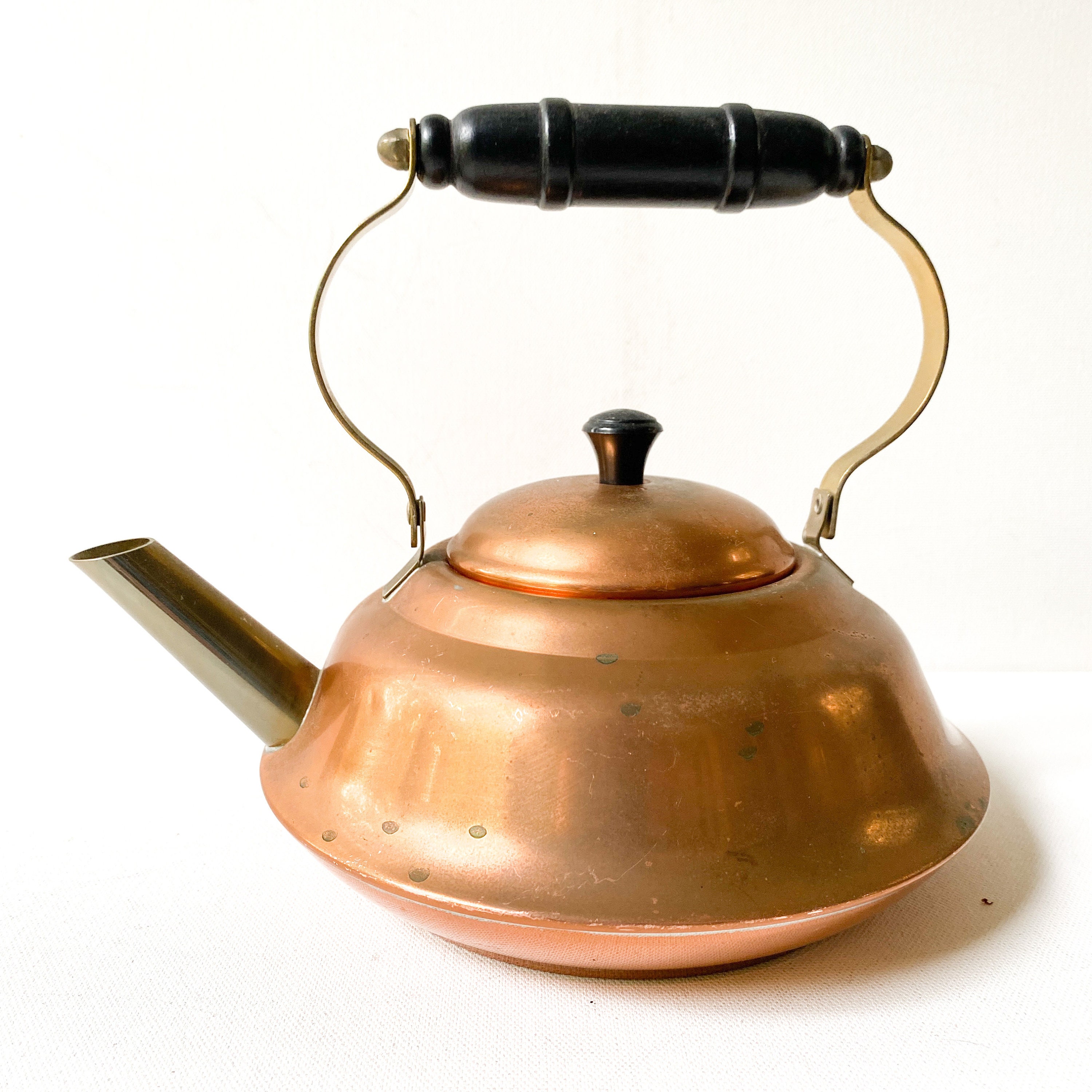 Vintage Copper Tea Kettle Coppercraft Guild Teapot Mid Etsy