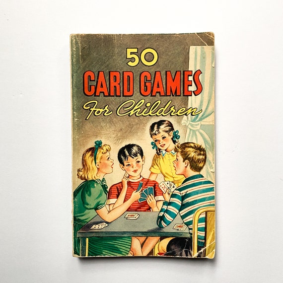 Livre vintage 50 jeux de cartes pour enfants, livre de jeu de poche des  années 1940 -  France