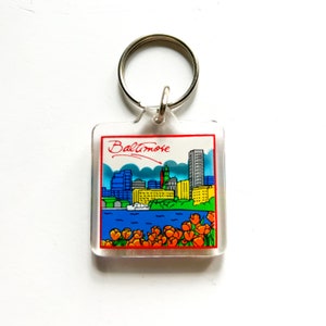 Vintage Baltimore Souvenir Keychain