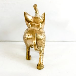 Vintage brass elephant figurine image 4