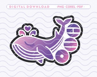 Arirang Whale OT7 – Digital Sticker Printable | Korean Concert Edition