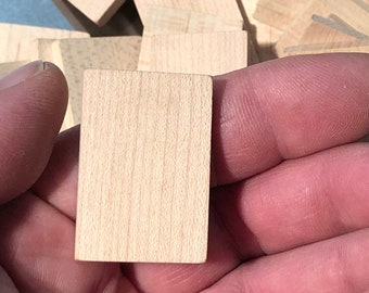 Wooden Tiles 37mm x 25mm x 4mm (lot of 20)
