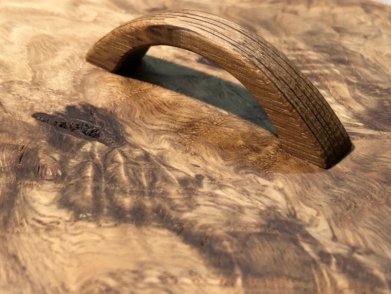 Mahogany Keepsake Box with Gnarled Oak Lid image 8