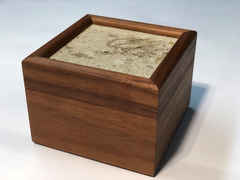 Walnut and Quartz Stash Box image 2