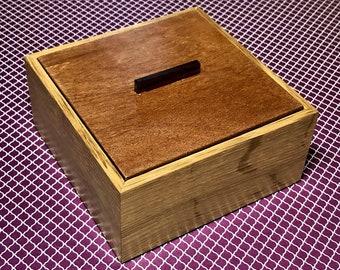 Quarter Sawn White Oak and Mahogany Stash Box