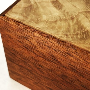 Mahogany Keepsake Box with Gnarled Oak Lid image 7