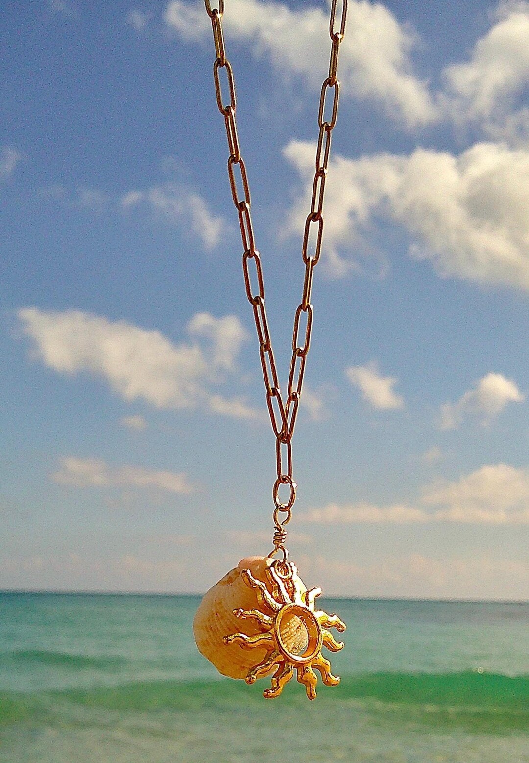 Sun Shell Thing Sunshell Seanecklace - Etsy