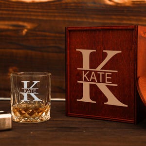 Custom Secret Message Whiskey Glass-Engrave Your Handwriting on Bottom Glass,Personalized Gift for Him,Gift for Husband,Valentines Day Gifts