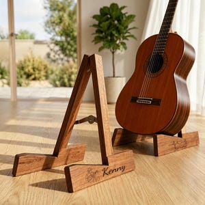 木製ギタースタンド - Etsy 日本