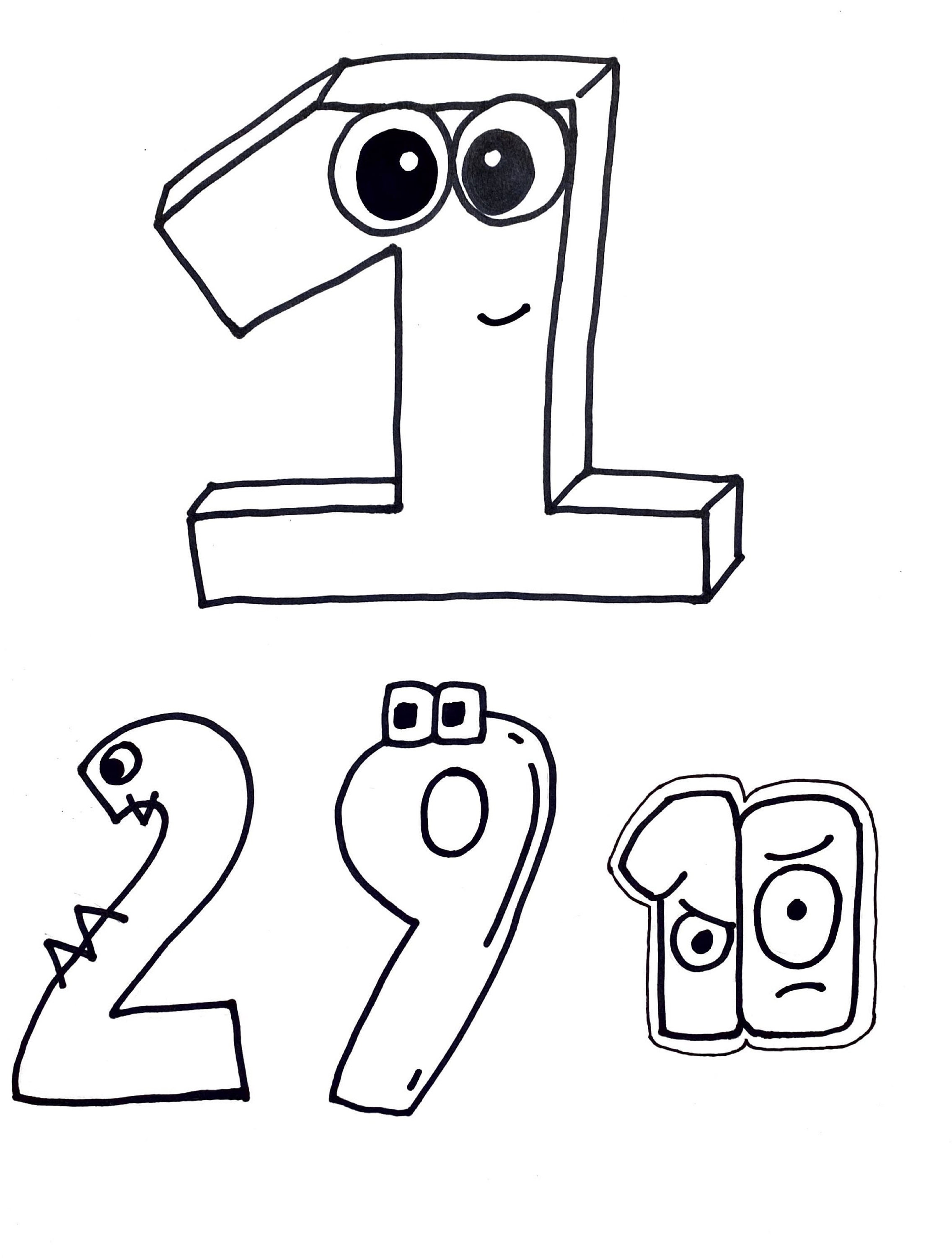 Number Lore Coloring Pages Printable for Free Download