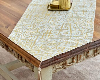 Islamic Art Runner: Traditional Calligraphy Design, Home Decor (160x50cm)