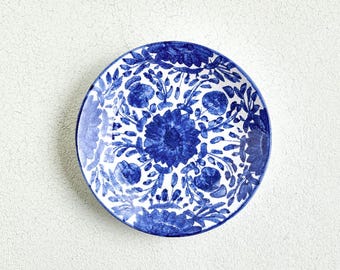 Blue Flower Dessert plate