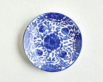 Blue Flower Dinner Plate