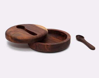 Wooden Sugar or Salt Box ( Single )