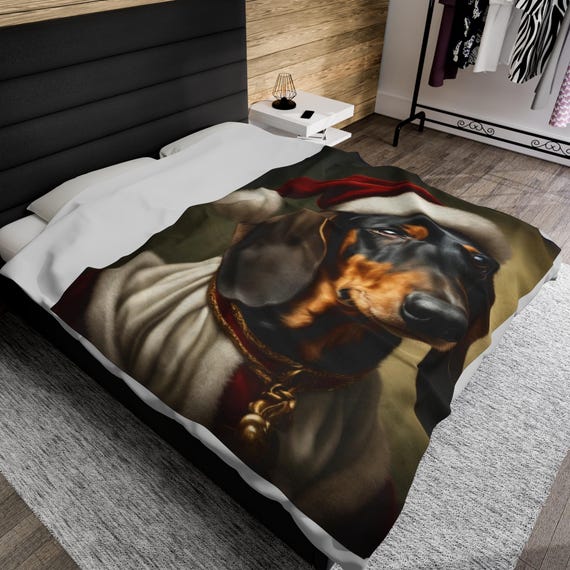 Christmas Dachshund Blanket Christmas Dachshund Blanket