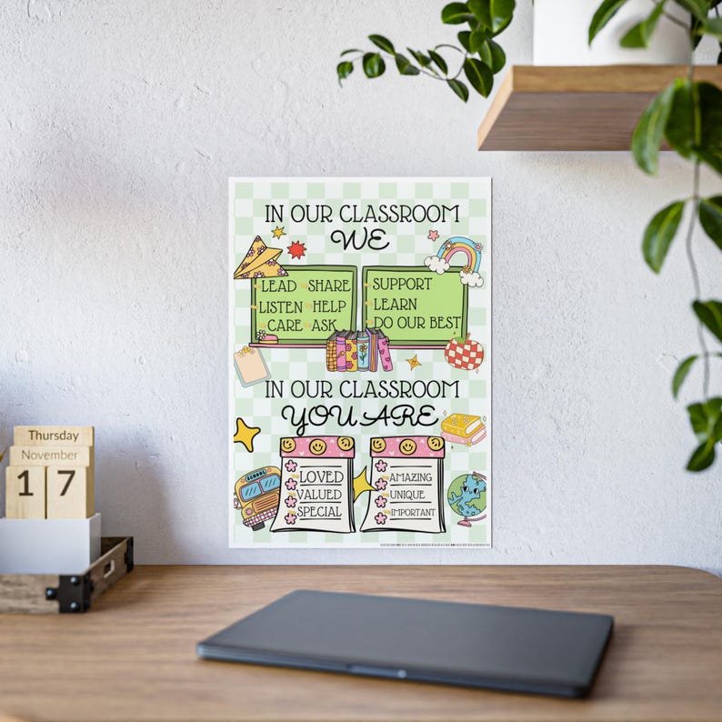 Groovy Classroom Poster. Retro Classroom Decor. Classroom Decor First ...
