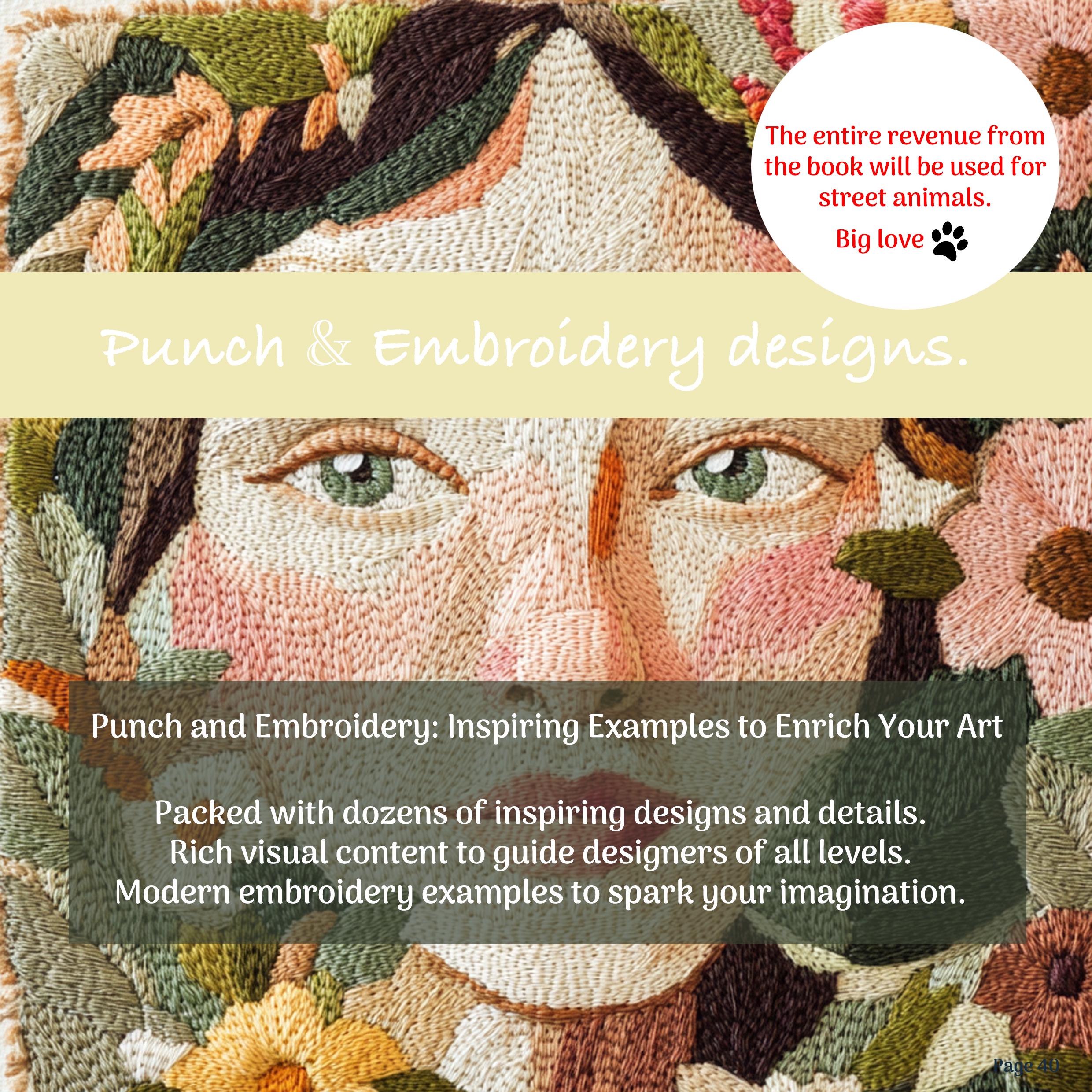 The Ultimate Punch Needle & Embroidery Inspiration Book-Dozens of Designs to Spark Your Creativity