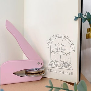 Timbro personalizzato per libri, timbro personalizzato per biblioteca, timbro personalizzato dalla biblioteca del libro, timbro regalo con logo, regalo per amanti dei libri
