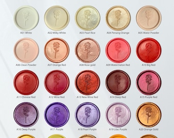 Custom Wax stickers for wedding invitation/Custom logo wax seal stickers/Gold painted handmade wax seals/Self-Adhesive wax seal