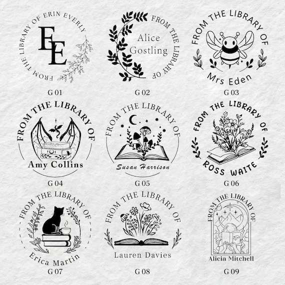 Personalized Book Embosser, Custom Book Embosser, Custom Library Embosser for Books, Book Lover Gifts, From the Library of