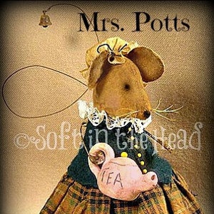 Mrs. Potts Primitive Mouse E-Pattern