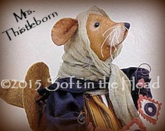 Mrs. Thistleborn the Witch Mouse E-Pattern