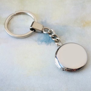 Personalized With Your Own Photo Locket Stainless Steel Locket Keychain ...