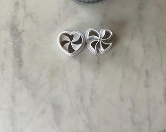 Valentines Day Heart Lollipop Polymer Clay Cutter