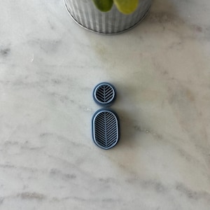 Lined Double Oval Polymer Clay Cutter