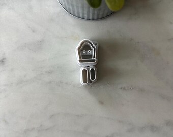 RIP Tombstone Polymer Clay Cutter | Halloween Clay Cutter | Fall Clay Cutter