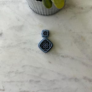 Square with Flowers Polymer Clay Cutter | Spring Clay Cutter | Summer Clay Cutter
